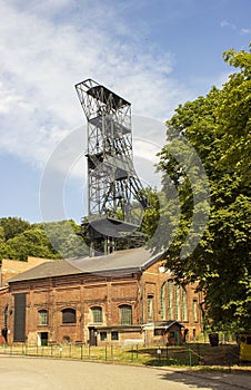 The mine tower for black coal mining - Landek 21