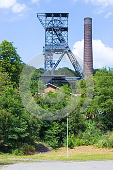 The mine tower for black coal mining - Landek 4