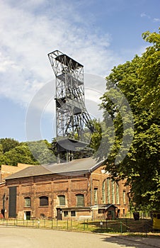 The mine tower for black coal mining - Landek 21 photo