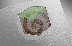 Minecraft-1 on paper texture