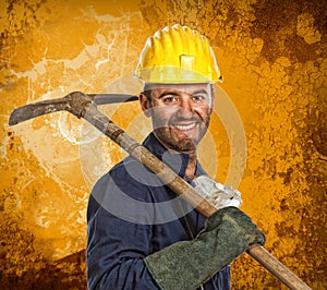 Miner manual worker