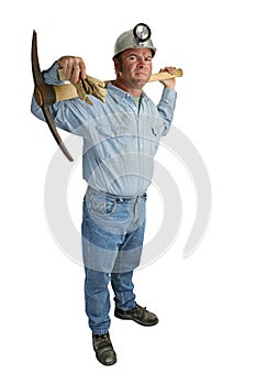 Miner With Pickax Full Length