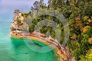 Miner's Castle at Pictured Rocks