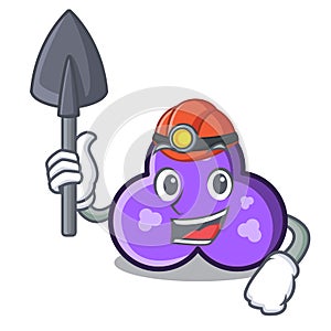 Miner trefoil mascot cartoon style photo