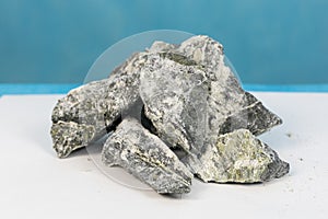 Dangerous mineral asbestos stone with fiber