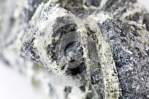 Mineral asbestos macro photography