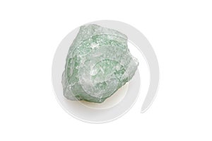 Mineral aventurine on a white background