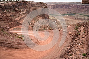 Mineral Bottom Switchbacks Dirt Road