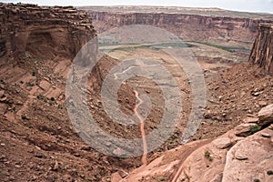 Mineral Bottom Switchbacks Dirt Road