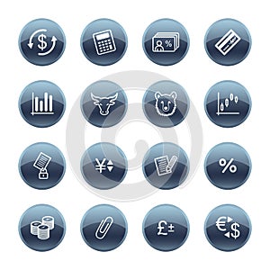 Mineral drop finance icons