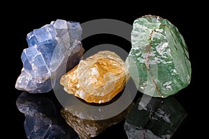 Mineral formations from calcite crystals