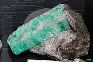 Mineral gemstone green beryl