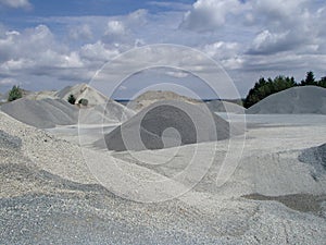Mineral Heaps in Industrial Stone-Pit Park photo