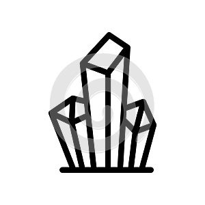 mineral icon illustratin vector graphic