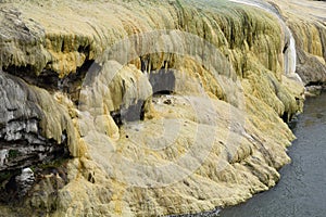 Mineral Laden Formations in Thermopolis, Wyoming Hot Springs Country