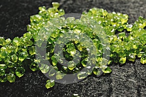 Mineral olivine peridot