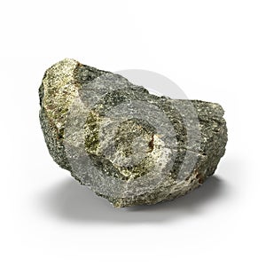 The mineral raw materials 3d rendering