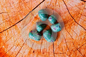 Mineral stone fuchsite