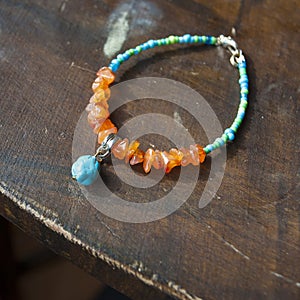 Mineral stone yoga bracelet
