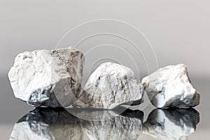Mineral stones howlite, uncut, healing stones photo