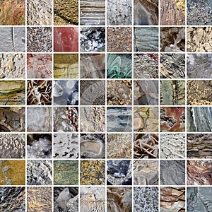 Mineral textures patchwork