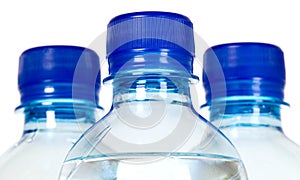 Mineral water bottles