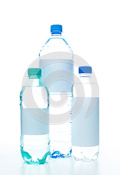 Mineral water bottles