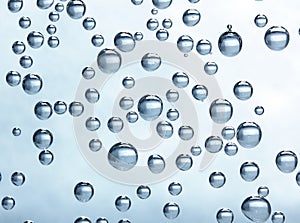 Mineral water bubbles