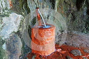 Mineral water spring - drinking fountain photo