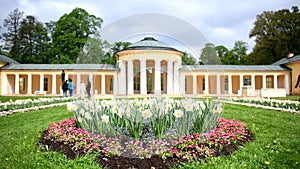 Mineral water spring Ferdinand in great spa town Marianske Lazne Marienbad