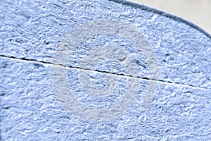 mineral wool or blue glass wool in packaging