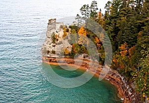 Miners Castle pictured rocks photo