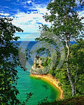 Miners Castle Point at Pictured Rocks National Lakeshore