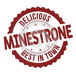 Minestrone grunge rubber stamp