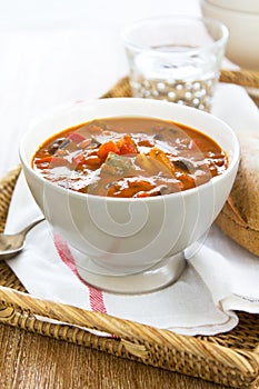 Minestrone soup [Bean,Zucchini soup]