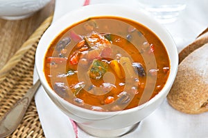 Minestrone soup [Bean,Zucchini soup]