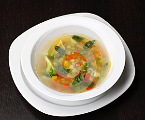 Minestrone vegetable soup