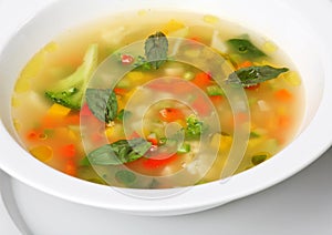 Minestrone vegetable soup