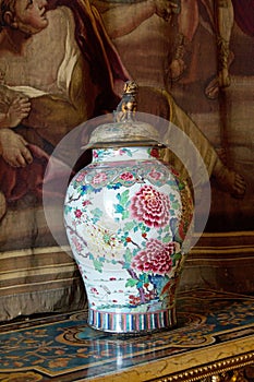 Italy: Turin royal palace Palazzo Reale vase of Ming dynasty