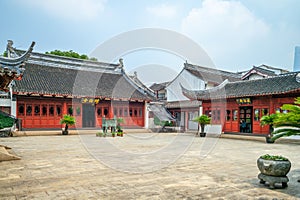 Minglun Hall of Shanghai Wen Miao in china