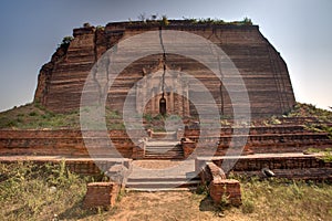 Mingun Pahtodawgyi temple in Min Kun, Myanmar