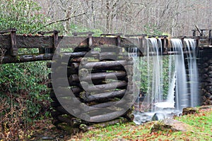 Mingus Mill Flume in the Great Smoky Mountains