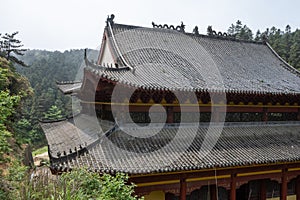 Mingyue Buddhist Temple, on Mingyue Moutain, Jiangxi, China