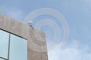 Mini Antenna installed on Roof Building