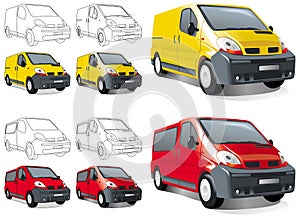 Mini buss, van, cargo and passengers