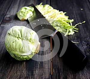 Mini cabbage shredding knife