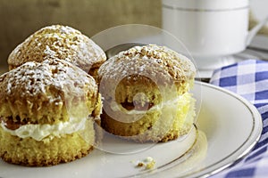 Mini cakes on a Plate