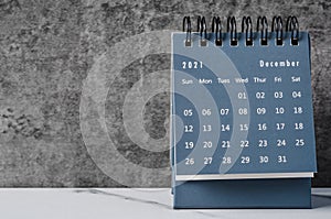 Mini Calendar December 2021