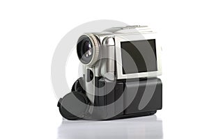 Mini camcorder with with monitor flip out