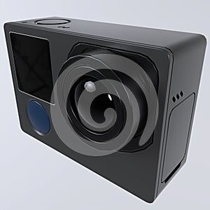 Mini Camera isolated on white background